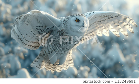 Winters Majesty: Snowy Owl in Flight Winters Majesty: Snowy Owl in Flight 113249691