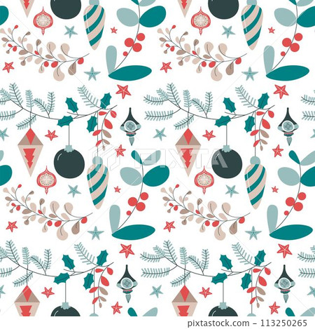 Christmas and new year winter holiday celebration 113250265