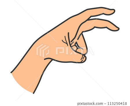 Hand gesture. Gaming animal puppet from hand. Light shade imagination ingenious. Hand play theatrical puppet. Vector cartoon illustration 113250418