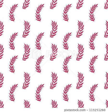 Foliage and branches plant with leaves pattern Foliage and branches plant with leaves pattern 113251260