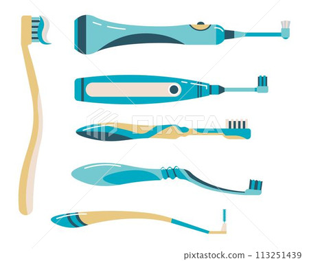 Electric toothbrush and regular brush variety 113251439