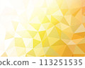 Geometric pattern, polygon pattern, yellow and orange gradation 113251535
