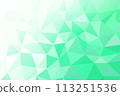 Geometric pattern, polygonal pattern, green gradation 113251536