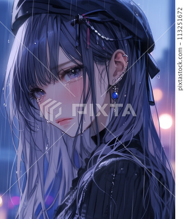 悲傷女插畫《AI生成圖像》 悲傷女插畫《AI生成圖像》 113251672