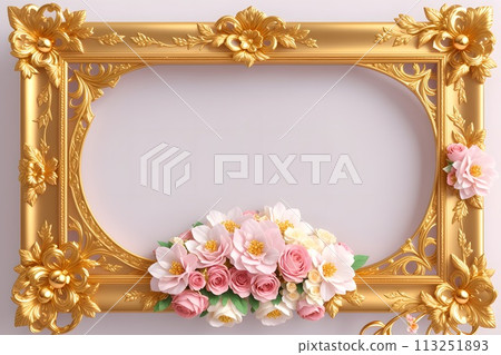 Wedding invitation frame Wedding invitation frame 113251893