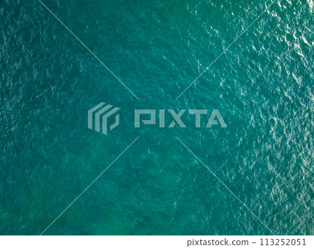 Top view tropical sea beach seascape,Waves texture background,Summer sea waves nature background Top view tropical sea beach seascape,Waves texture background,Summer sea waves nature background 113252051