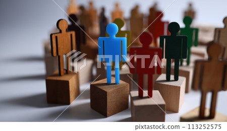 Special people among crowd Special people among crowd 113252575