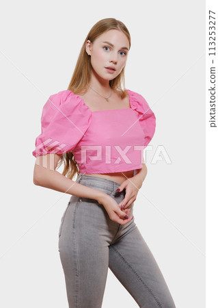 woman in blouse 113253277