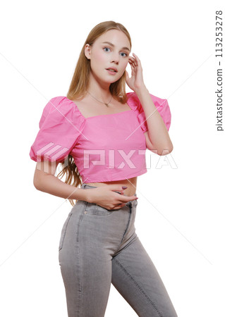 woman in blouse 113253278
