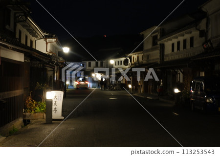 岡山縣倉敷市美觀歷史街區夜景 113253543