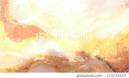 Abstract sky and sea: stylish mosaic tile style background illustration orange Abstract sky and sea: stylish mosaic tile style background illustration orange 113254553