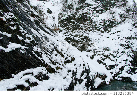 清津峽雪景 清津峽雪景 113255394