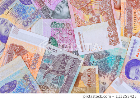 Cambodian currency is Riels, which are issued in wide range of nominal values 113255423