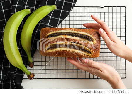 Tasty food with banana, concept of tasty food with banana Tasty food with banana, concept of tasty food with banana 113255903