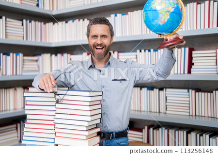 teachers education in school. knowledge day. get knowledge from book. man get university education. school education with man teacher. education and knowledge. back to school. happy teachers day 113256148