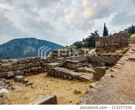 Excavations of the ancient Delphi city (Greece) Excavations of the ancient Delphi city (Greece) 113257200