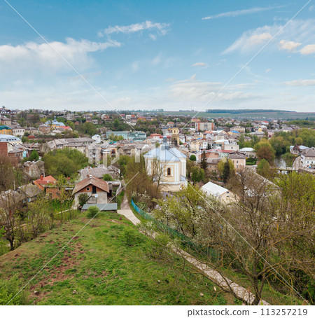 Buchach town spring view (Ukraine). Buchach town spring view (Ukraine). 113257219