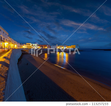Evening Gallipoli Castle, Puglia,  Italy 113257233
