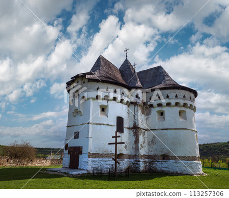 Holy Intercession Church-Fortress XIV-XVIII centuries. Sutkivtsi village, Khmelnytsky region, Ukraine. 113257306