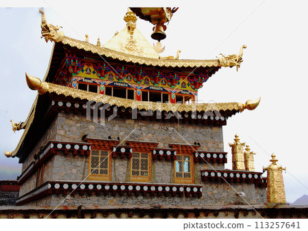 中國，雲南省，香格里拉，松贊林寺 113257641