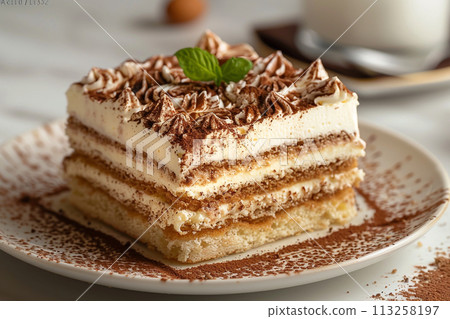 Decadent Tiramisu on a Plate Decadent Tiramisu on a Plate 113258197