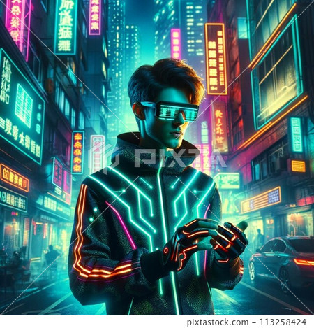 霓虹燈之夜與網路駭客 113258424