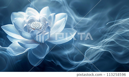 Ethereal Blue Lotus in Mist Ethereal Blue Lotus in Mist 113258596
