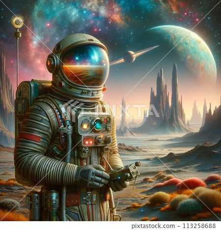 Great adventure on a different planet 113258688