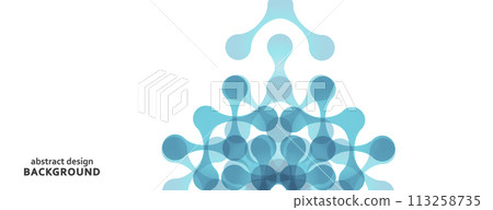 Vector pattern with abstract figures for design 113258735
