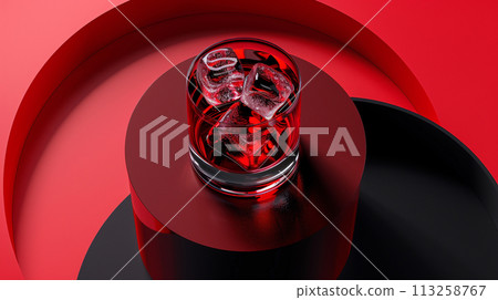 Luxurious Red Drink on Display Luxurious Red Drink on Display 113258767