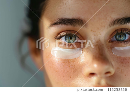 Close-up of Under-eye Treatment Close-up of Under-eye Treatment 113258836