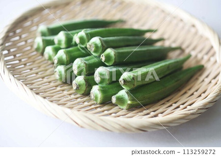 秋葵,夏季時令蔬菜 秋葵,夏季時令蔬菜 113259272