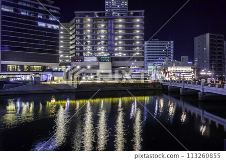 Hiroshima Station South Exit, Enkou River and Enkou Bridge, Hiroshima City, Hiroshima Prefecture 113260855