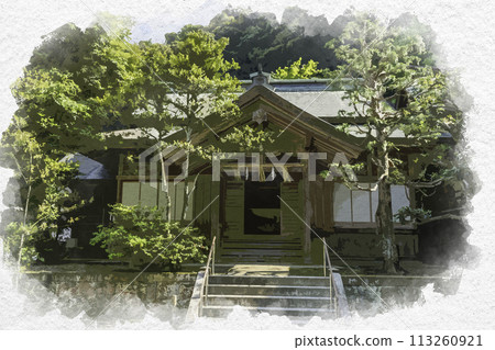 水彩風格 三保神社事務所 島根縣松江市 水彩風格 三保神社事務所 島根縣松江市 113260921