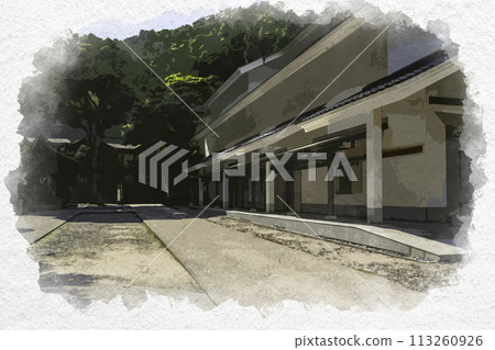 Watercolor style, Miho Shrine storage facility, Matsue City, Shimane Prefecture 113260926