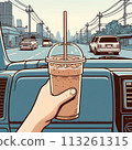 Coffee in the car 113261315