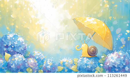 Hydrangea background frame 113261449