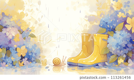 繡球花背景框 113261456