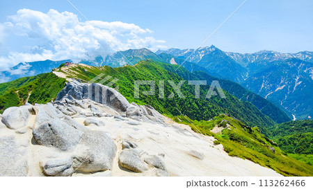 Climbing Mt. Tsurugidake in summer (view of Tsurugi Sanso and Mt. Yari from the summit of Mt. Tsurugidake) Climbing Mt. Tsurugidake in summer (view of Tsurugi Sanso and Mt. Yari from the summit of Mt. Tsurugidake) 113262466
