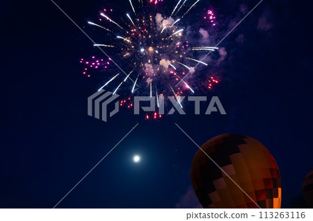 Balloon festival and fireworks Balloon festival and fireworks 113263116