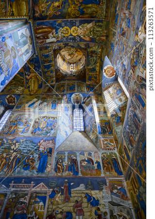 An ancient painting in the Church of Elijah the Prophet of the 17th century An ancient painting in the Church of Elijah the Prophet of the 17th century 113263571