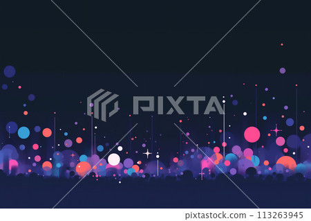 Abstract background of sparkling colorful neon lights 113263945
