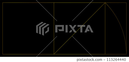 銀色長方形第二貴金屬比 銀色長方形第二貴金屬比 113264440