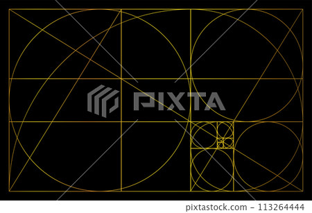 The golden ratio, a ratio used in design The golden ratio, a ratio used in design 113264444