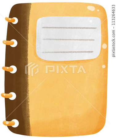 Orange notebook, notepad 113264633