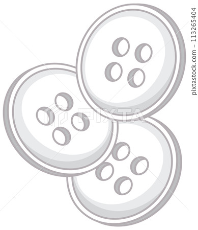 Simplistic Vector Illustration of Buttons 113265404