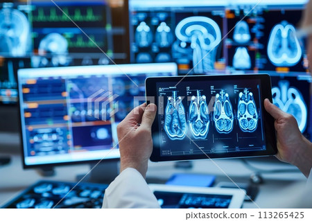 Digital health records, modern medical technology. Digital health records, modern medical technology. 113265425