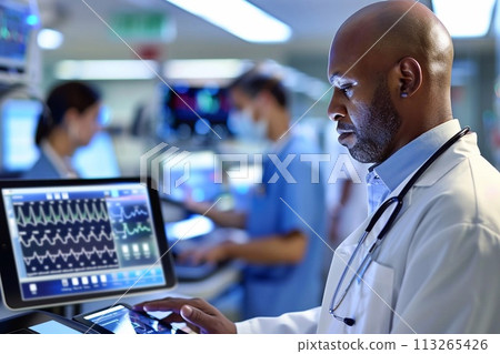 Digital health records, modern medical technology. 113265426