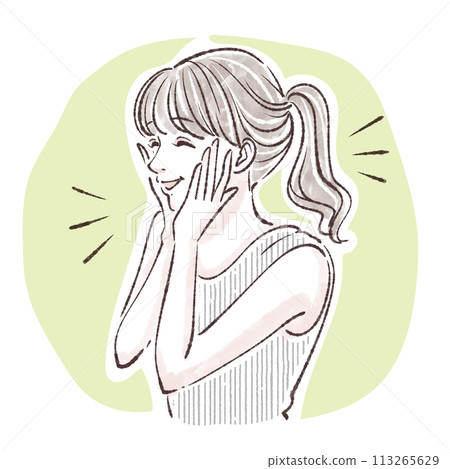 婦女和女孩插畫素材 婦女和女孩插畫素材 113265629