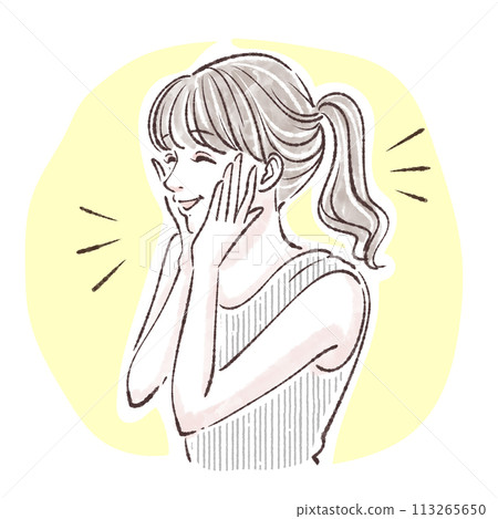 婦女和女孩插畫素材 婦女和女孩插畫素材 113265650